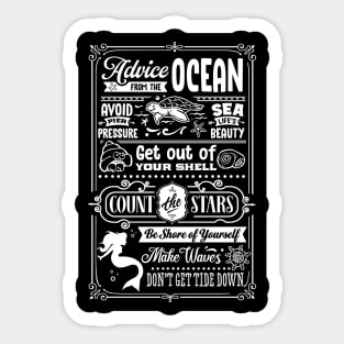 Advice For The Ocean Sticker